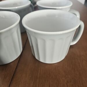 Coffee Cups Mugs Gray Oversized With Handles New